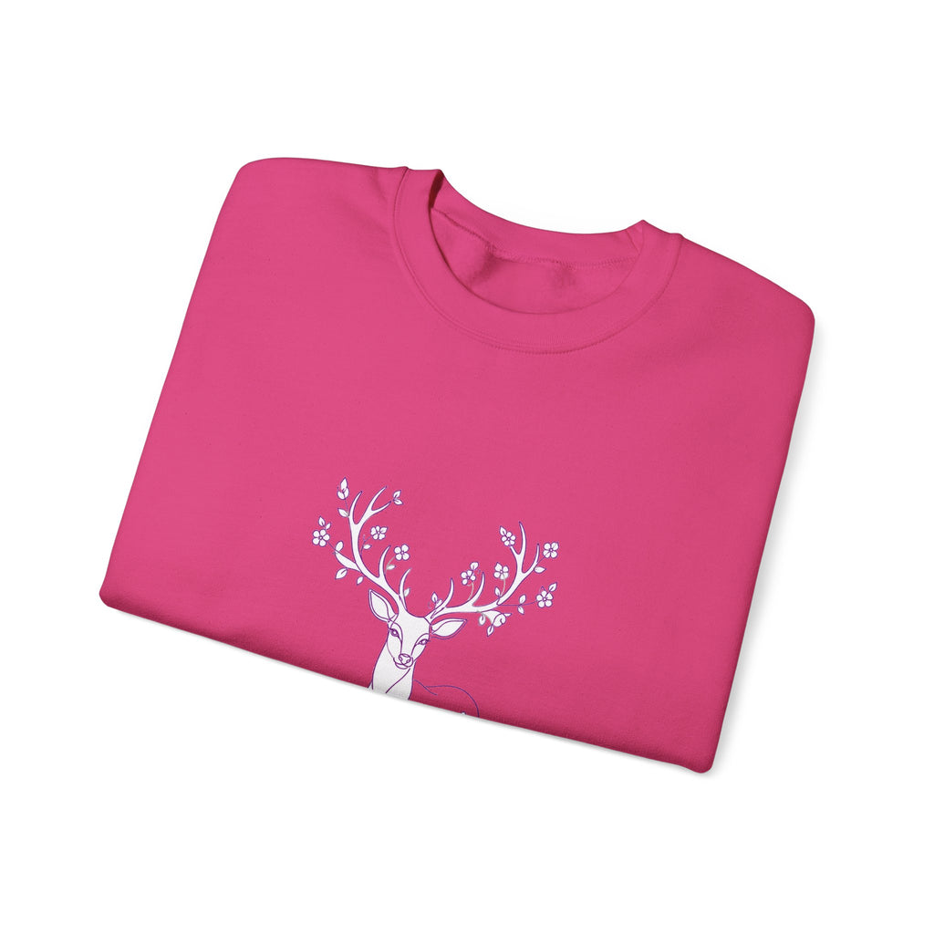 Matching Couple Sweatshirt - Bear & Deer Matching Couple Comfort Colors Crew Minimalist Art His Hers Christmas Gift - Design B
