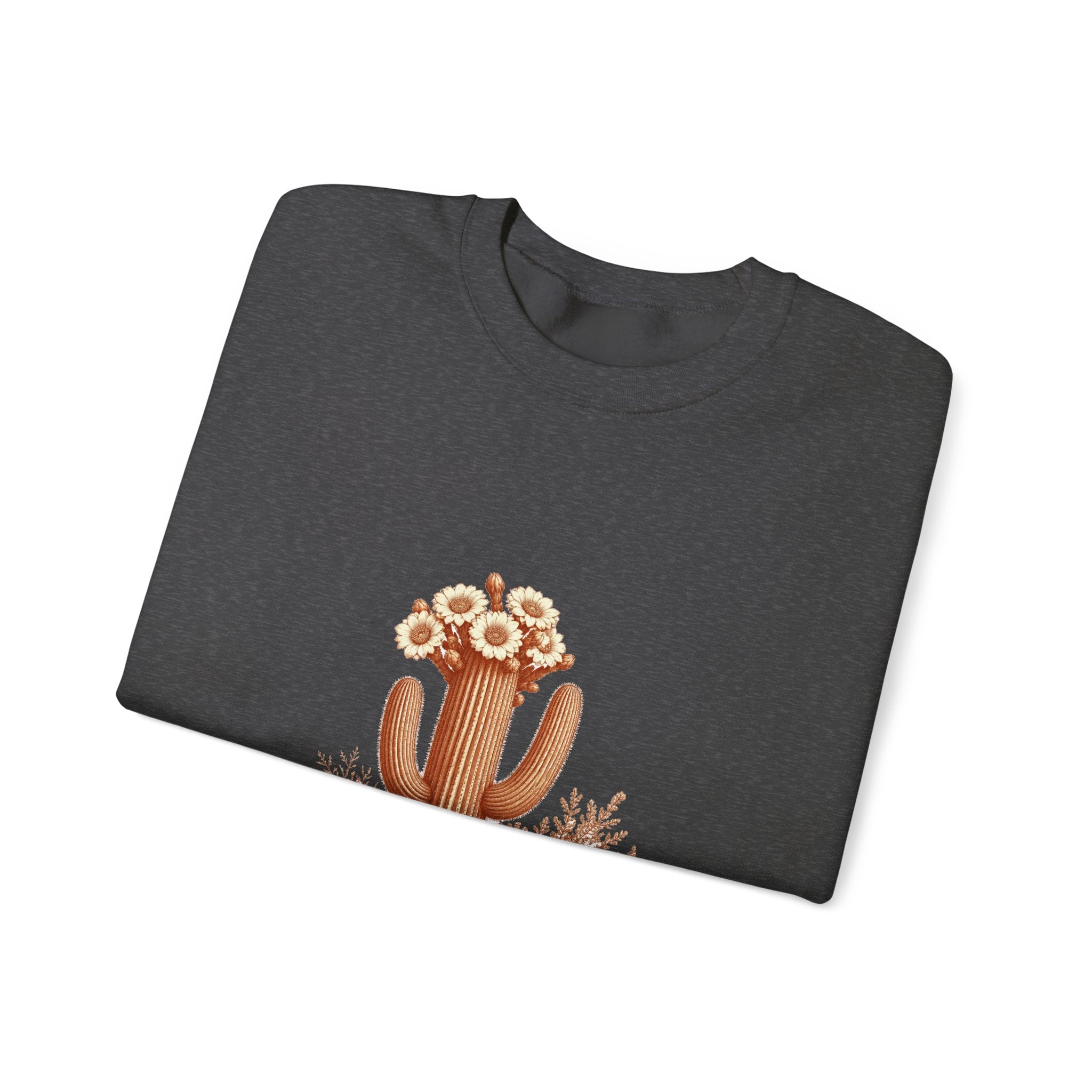 Matching Couple Sweatshirt - Desert & Rainforest Matching Couple Crewneck Sweatshirt Vintage Art His Hers Wedding Gift - Design A