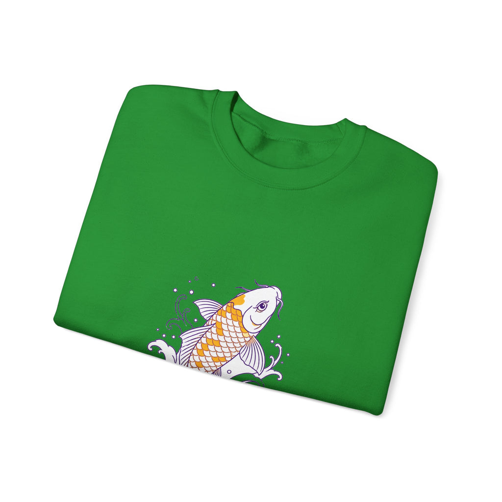 Matching Couple Sweatshirt - Koi Fish Yin Yang Matching Couple Comfort Colors Crew Minimalist Art His Hers Christmas Gift - Design A
