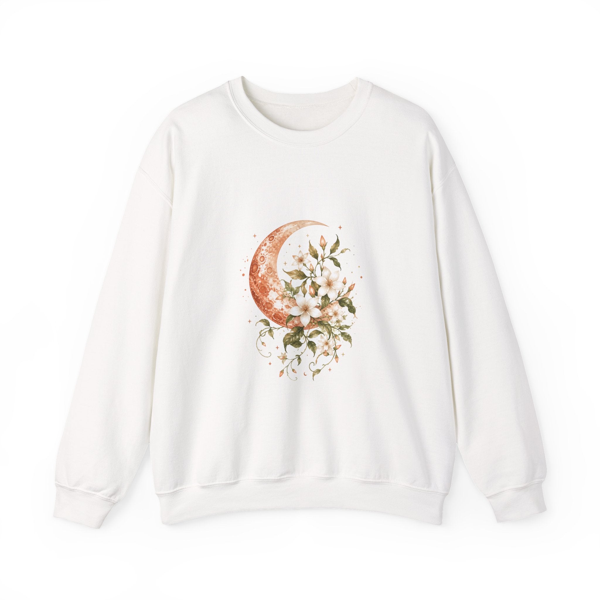 Matching Couple Sweatshirt - Sun & Moon Matching Couple Comfort Colors Crew Watercolor Art His Hers Birthday Gift - Design A
