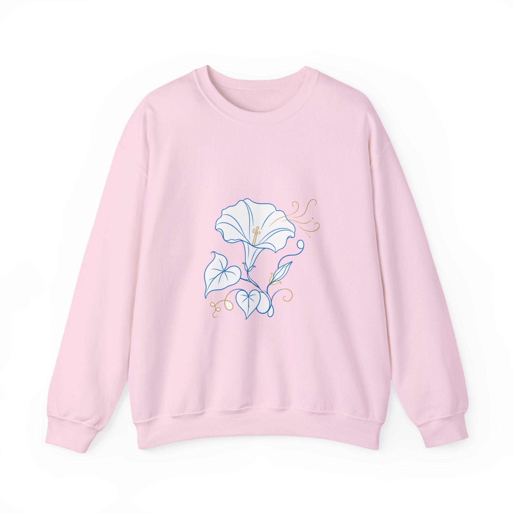 Matching Couple Sweatshirt - Sunflower & Moonflower Matching Couple Crewneck Sweatshirt Minimalist Art His Hers Valentine Gift - Design B