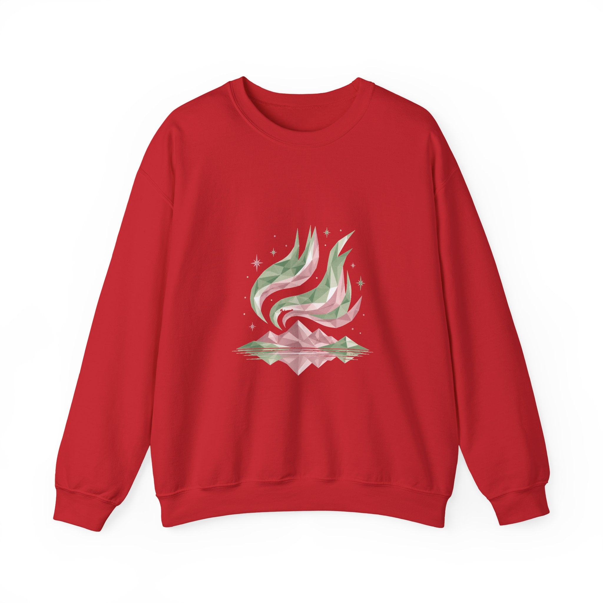 Matching Couple Sweatshirt - Aurora & Southern Cross Matching Couple Comfort Colors Crew Geometric Art His Hers Love Gift - Design A