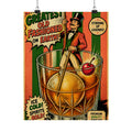 Old Fashioned Ringmaster Wall Art Poster 24×36 Pop Art Restaurant Decor Maximalist Print