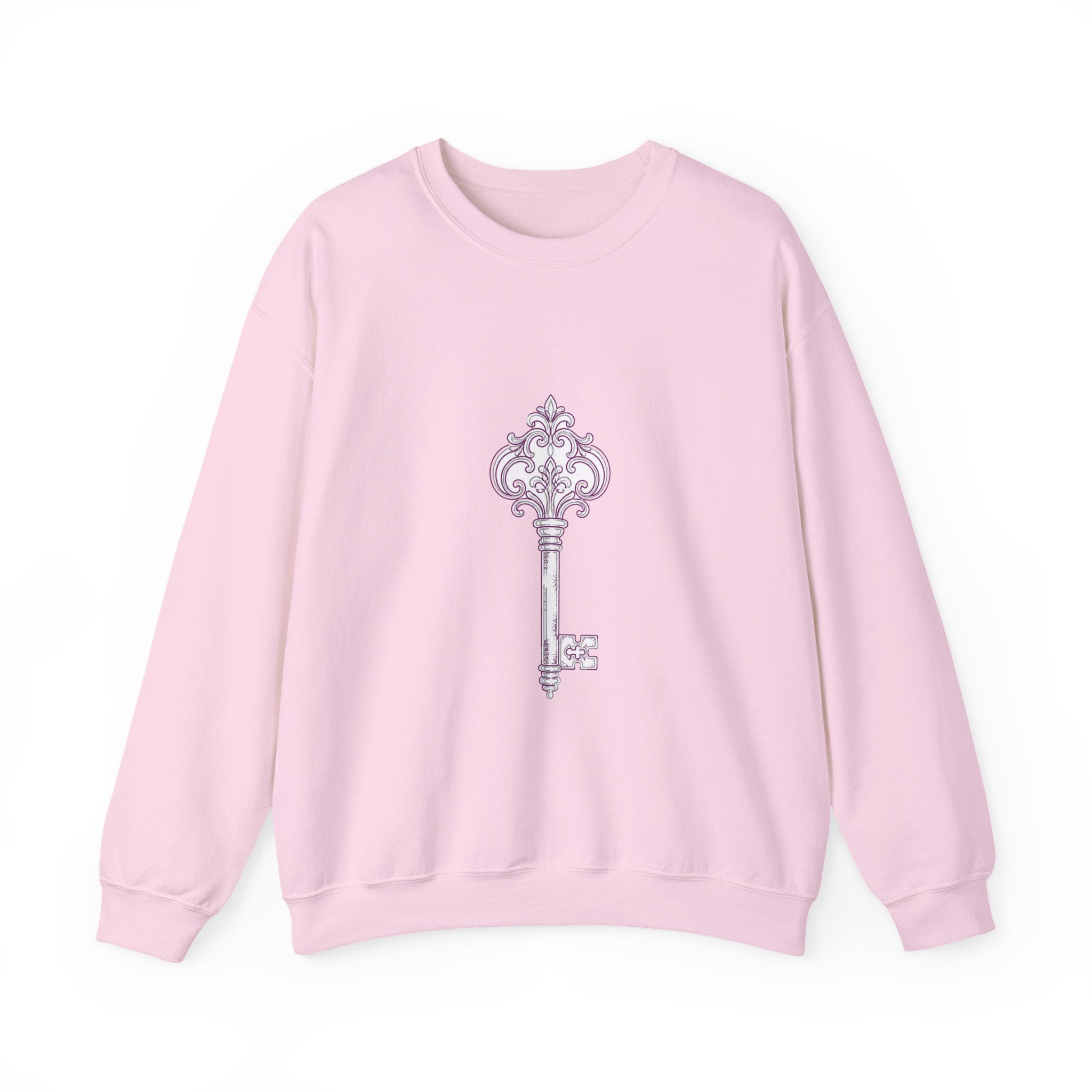 Matching Couple Sweatshirt - Key & Lock Matching Couple Premium Fleece Sweatshirt Minimalist Art His Hers Christmas Gift - Design A