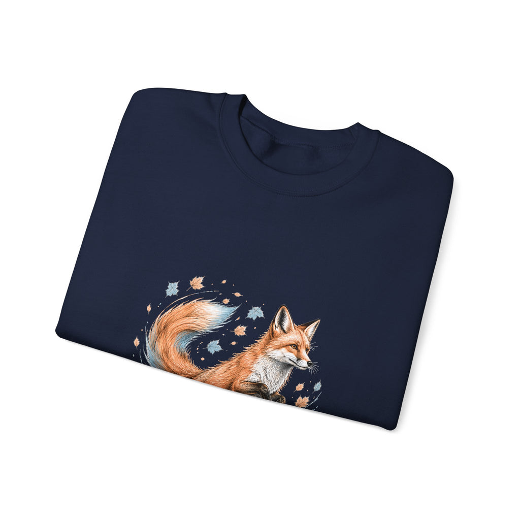 Matching Couple Sweatshirt - Fox & Rabbit Matching Couple Premium Fleece Sweatshirt Hand-Drawn Art His Hers Anniversary Gift - Design A