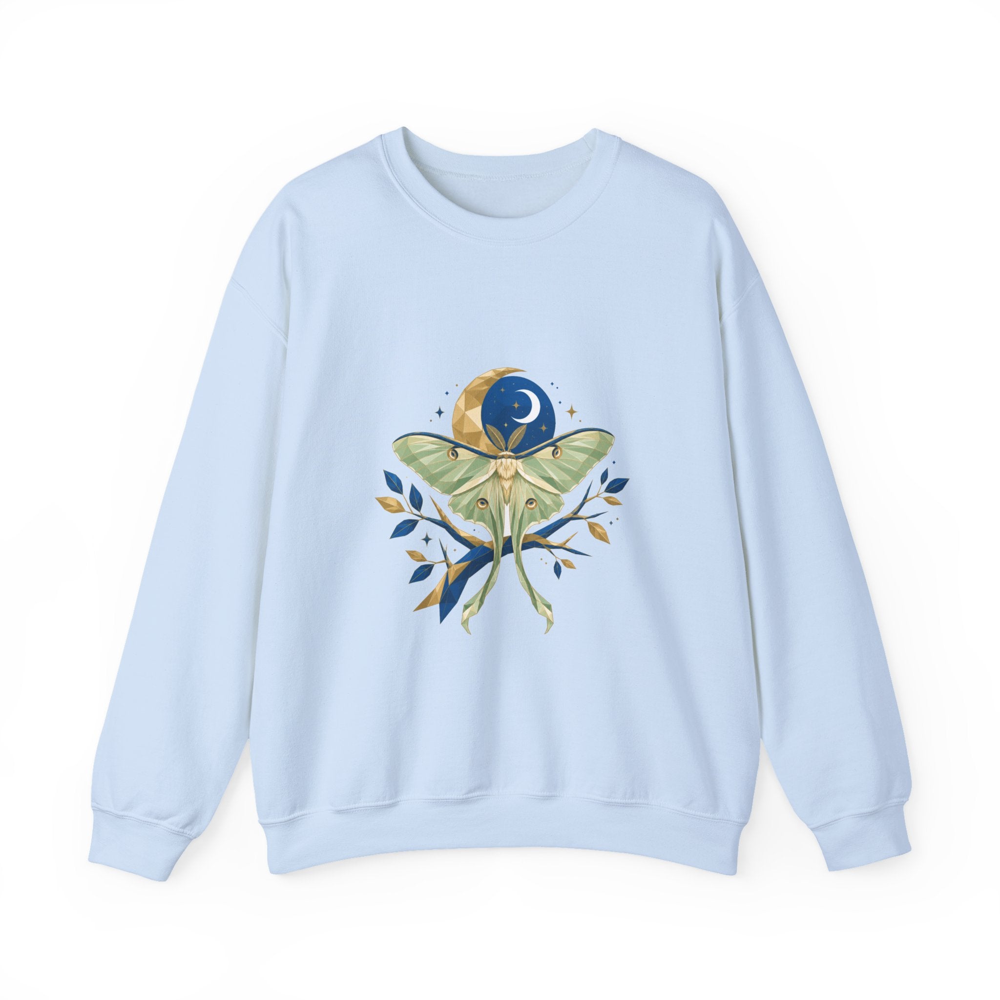 Matching Couple Sweatshirt - Butterfly & Moth Matching Couple Crewneck Sweatshirt Geometric Art His Hers Couple Gift - Design B