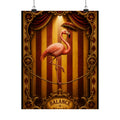 Flamingo Tightrope Wall Art Poster 24×36 Baroque Studio Decor Maximalist Print