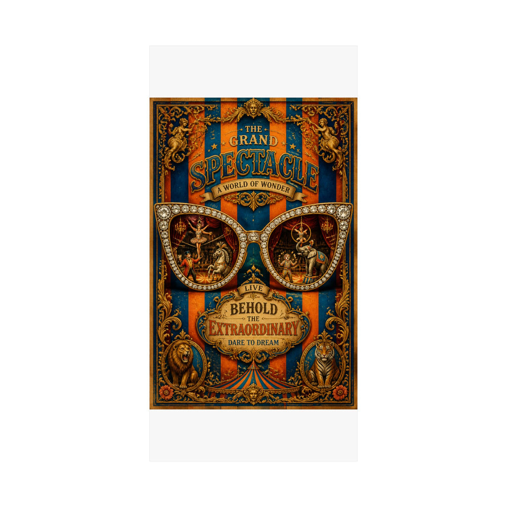 Sunglasses Circus Ring Wall Art Poster 24×36 Baroque Studio Decor Maximalist Print
