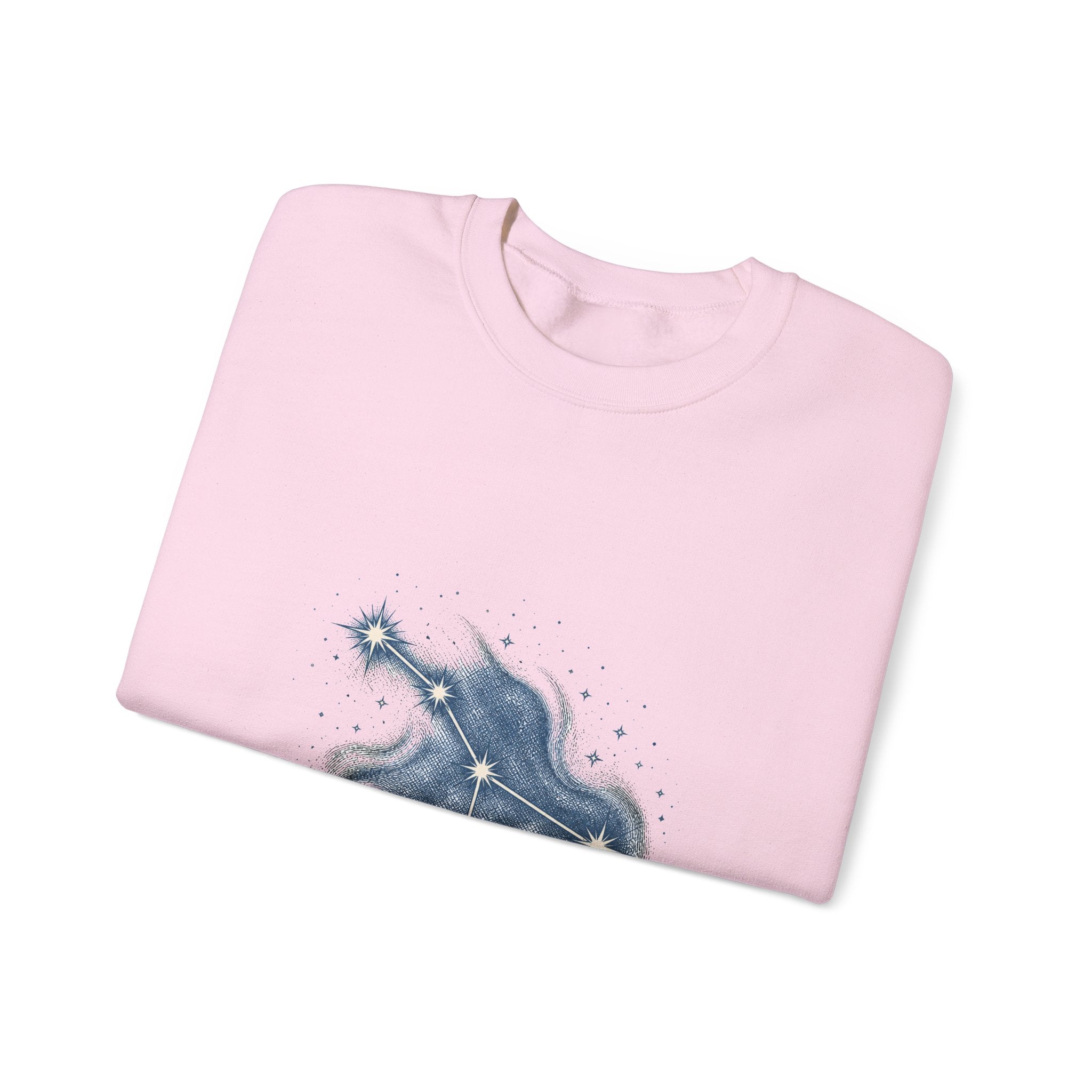 Matching Couple Sweatshirt - Big & Little Dipper Matching Couple Premium Fleece Sweatshirt Hand-Drawn Art His Hers Anniversary Gift - Design A