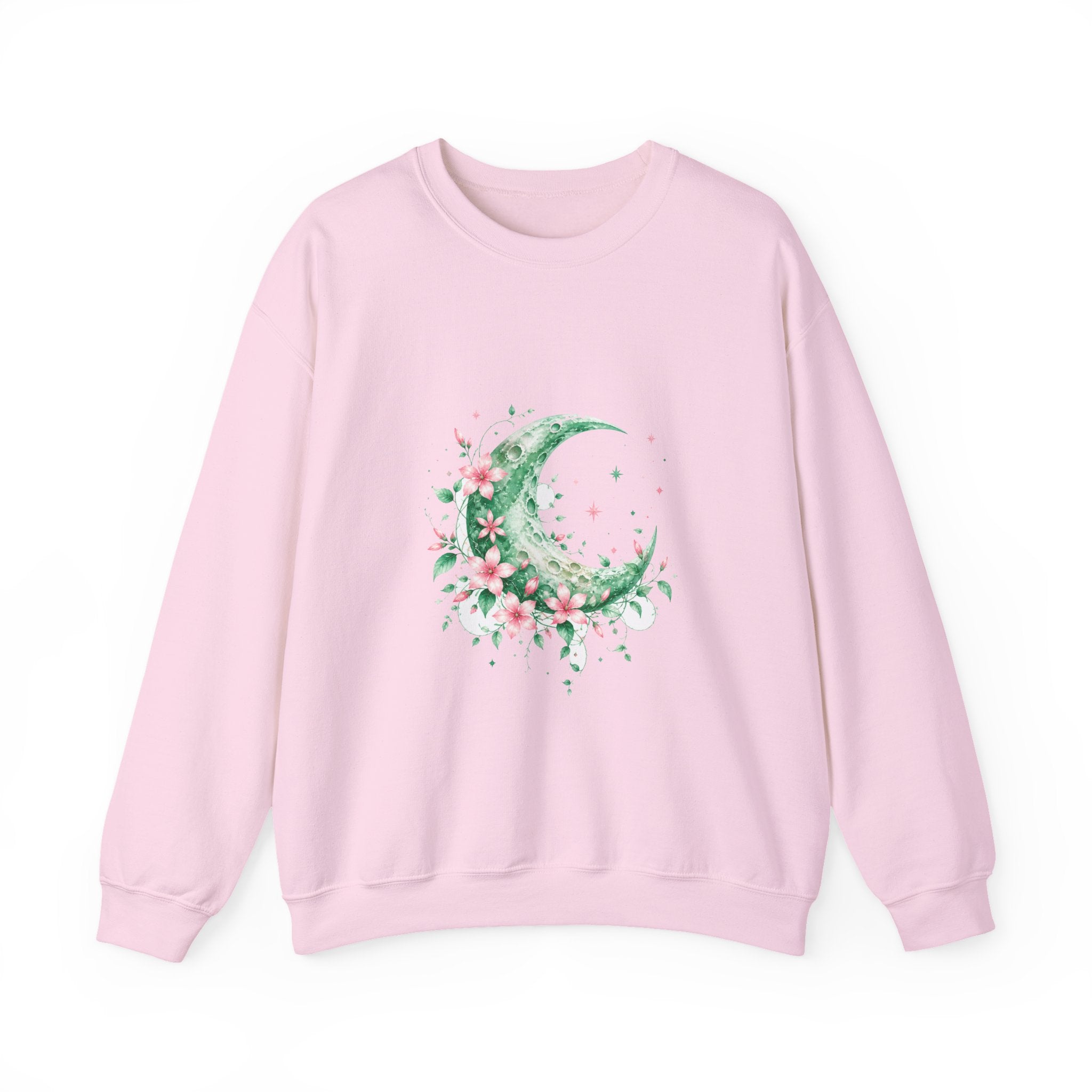 Matching Couple Sweatshirt - Sun & Moon Matching Couple Premium Fleece Sweatshirt Watercolor Art His Hers Birthday Gift - Design A