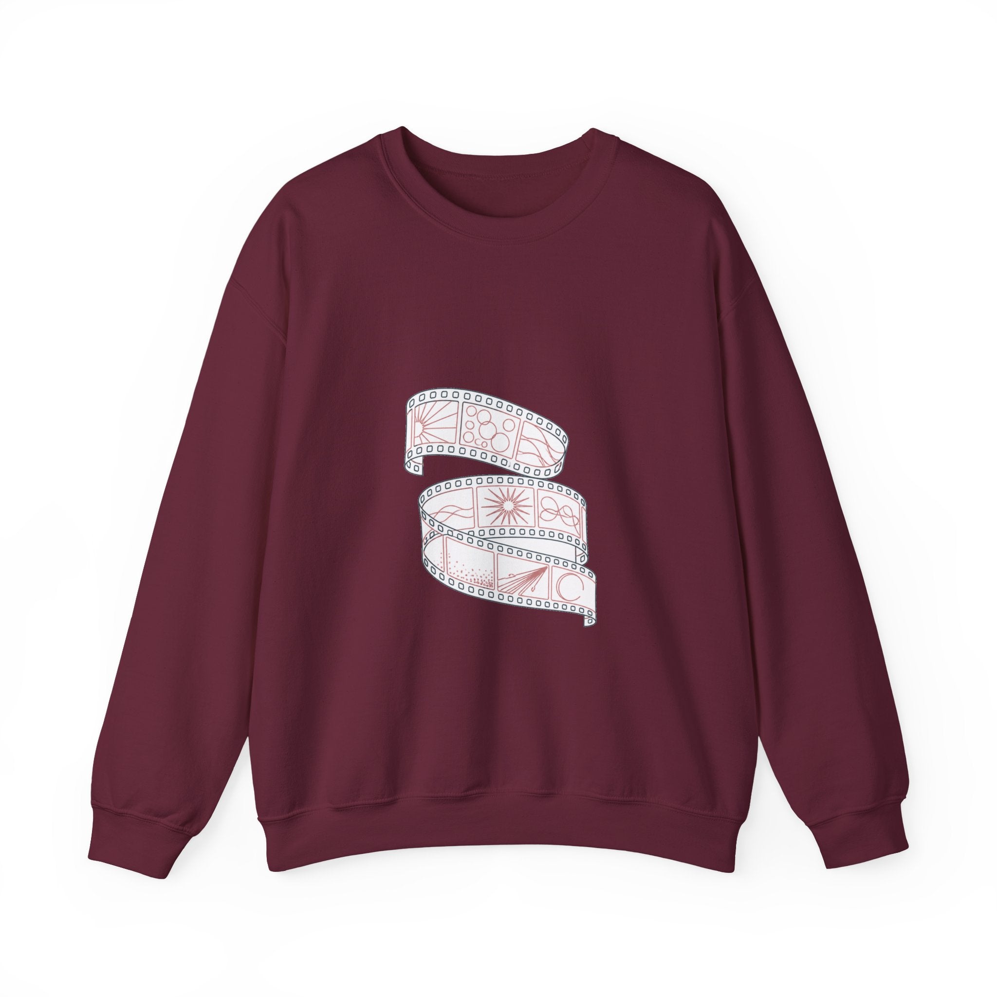Matching Couple Sweatshirt - Camera & Film Matching Couple Comfort Colors Crew Minimalist Art His Hers Christmas Gift - Design B