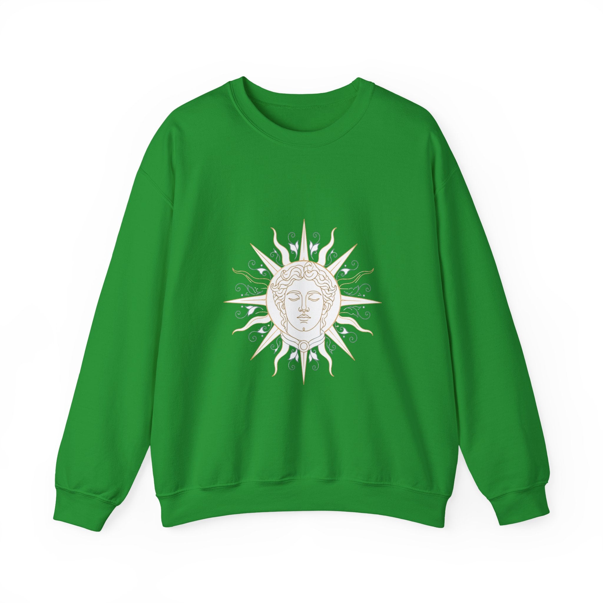 Matching Couple Sweatshirt - Helios & Selene Matching Couple Comfort Colors Crew Minimalist Art His Hers Christmas Gift - Design A