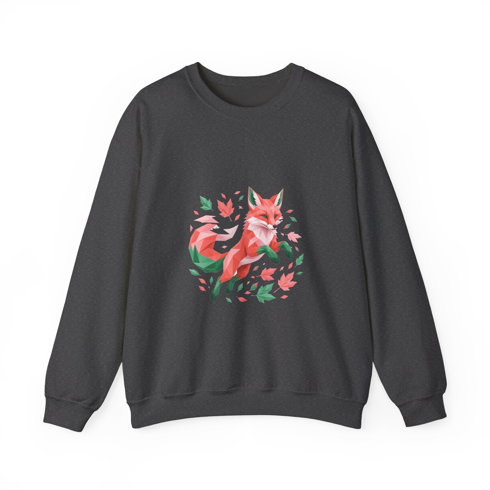 Matching Couple Sweatshirt - Fox & Rabbit Matching Couple Premium Fleece Sweatshirt Geometric Art His Hers Love Gift - Design A