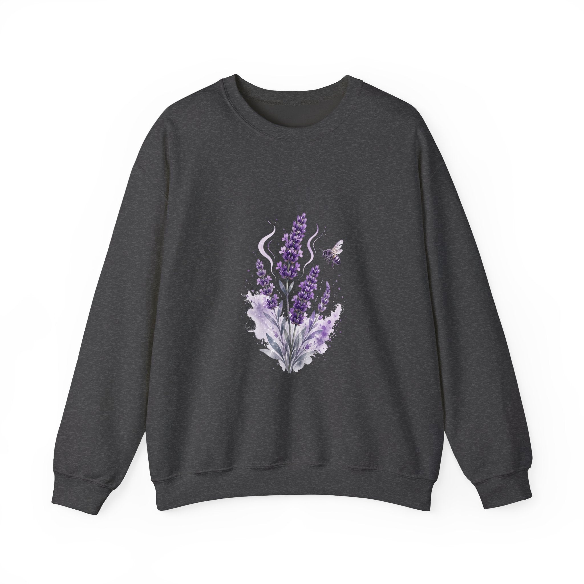 Matching Couple Sweatshirt - Lavender & Thistle Matching Couple Comfort Colors Crew Watercolor Art His Hers Birthday Gift - Design A