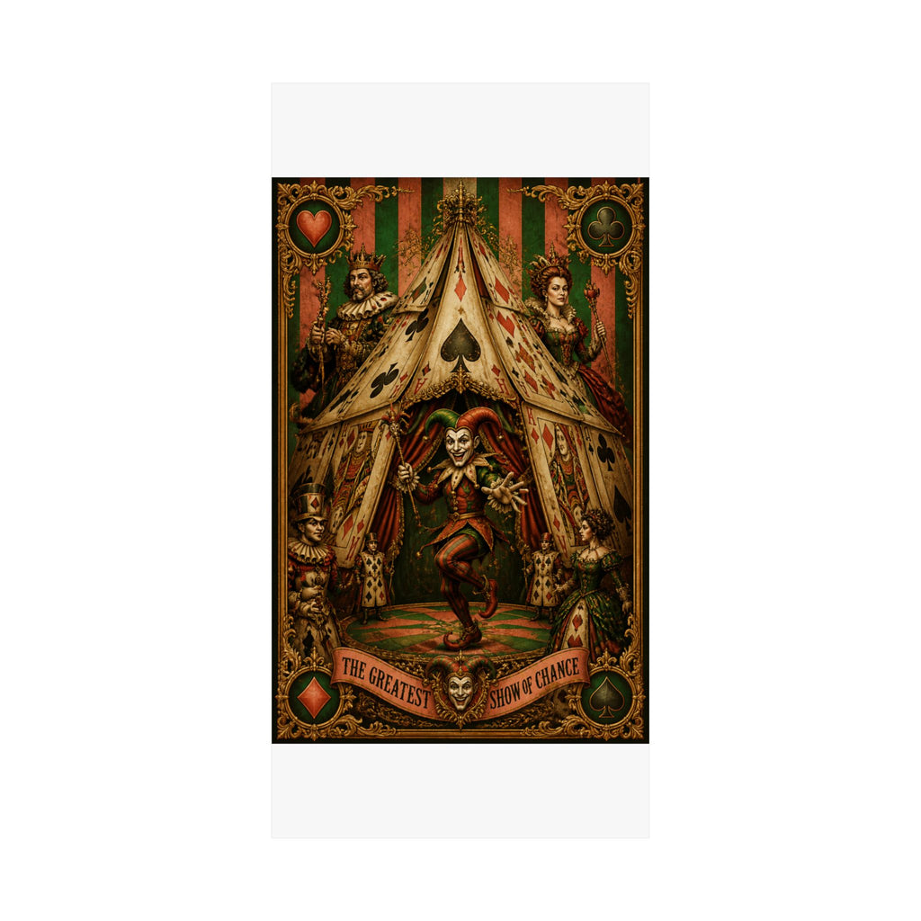 Playing Cards Tent Wall Art Poster 18×24 Baroque Home Office Decor Maximalist Print
