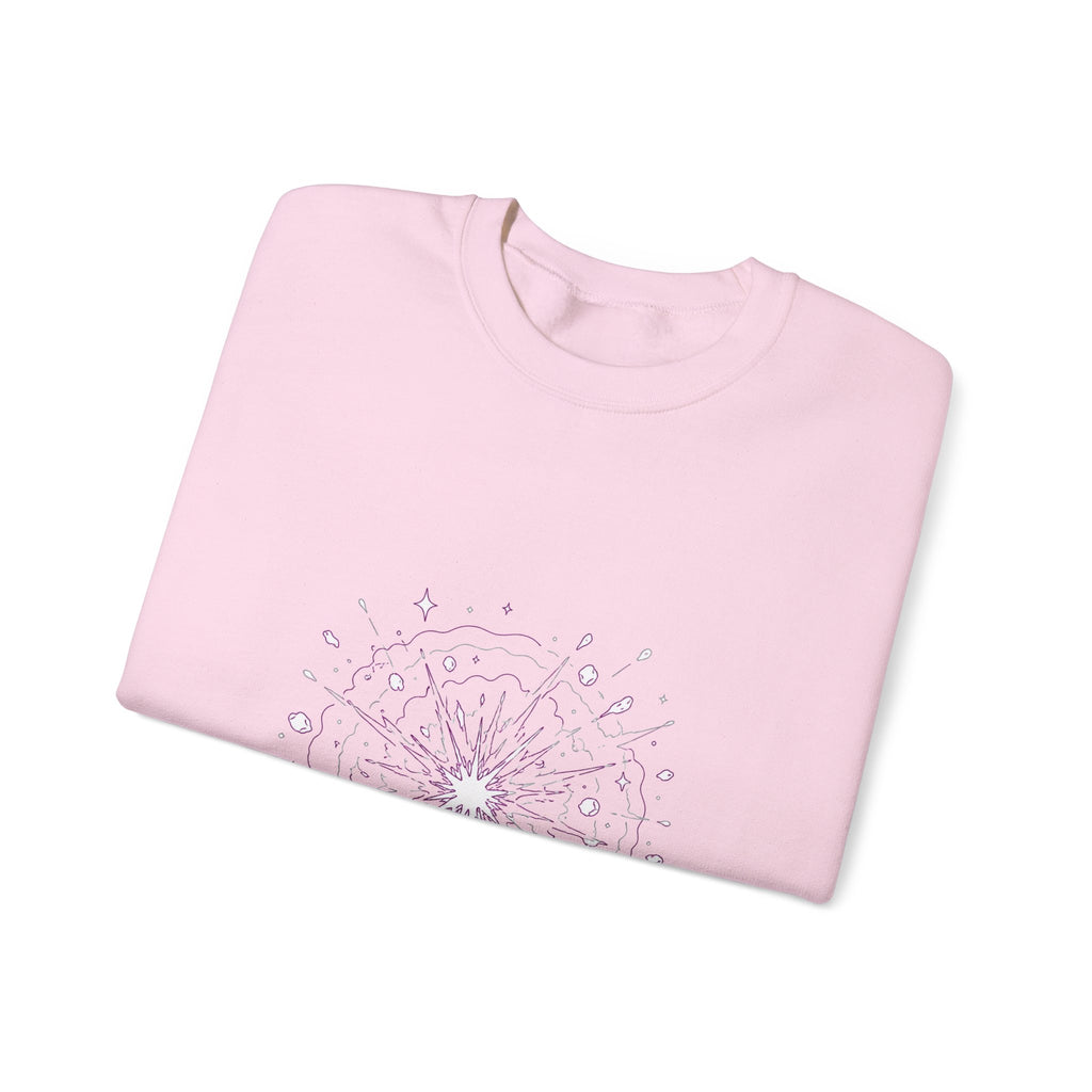 Matching Couple Sweatshirt - Galaxy & Supernova Matching Couple Comfort Colors Crew Minimalist Art His Hers Christmas Gift - Design B