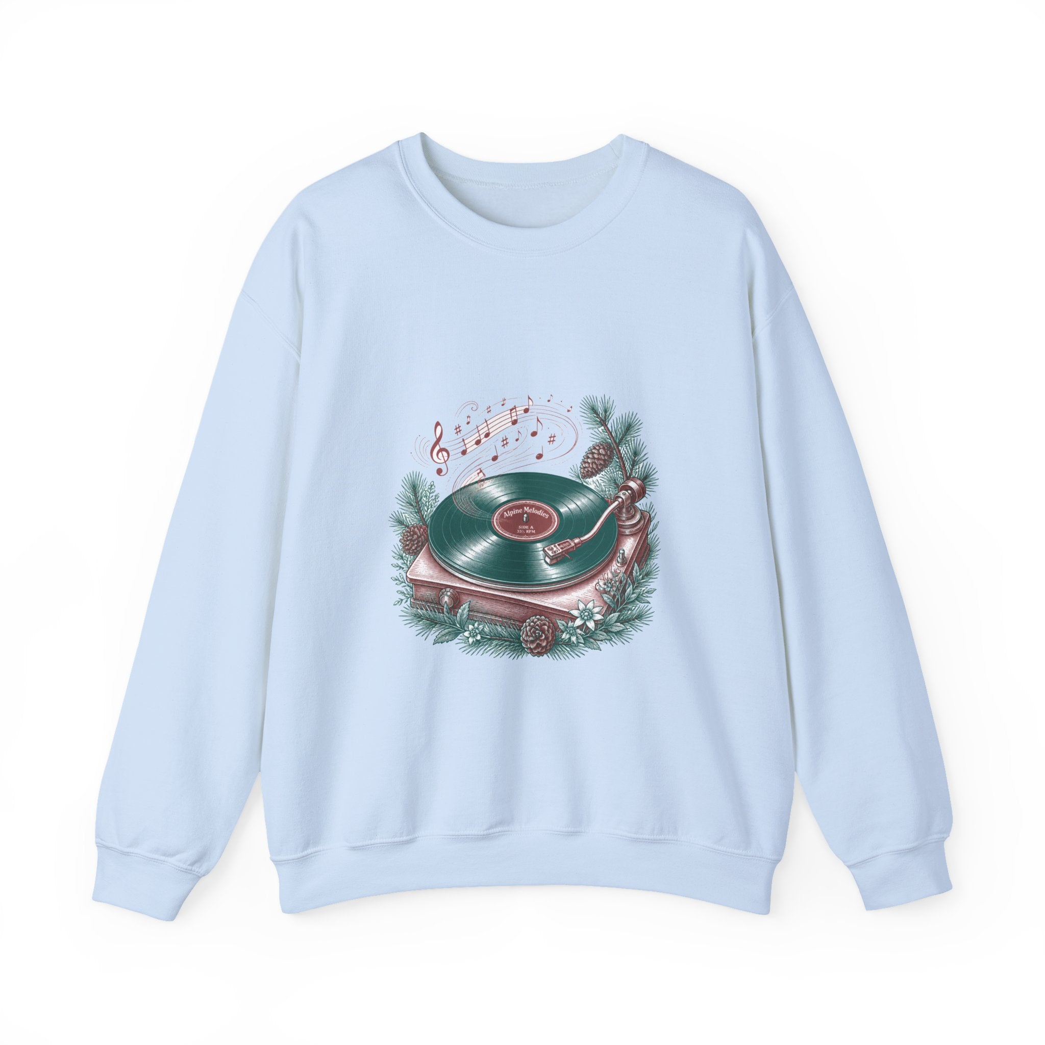 Matching Couple Sweatshirt - Vinyl & Cassette Matching Couple Crewneck Sweatshirt Vintage Art His Hers Wedding Gift - Design A