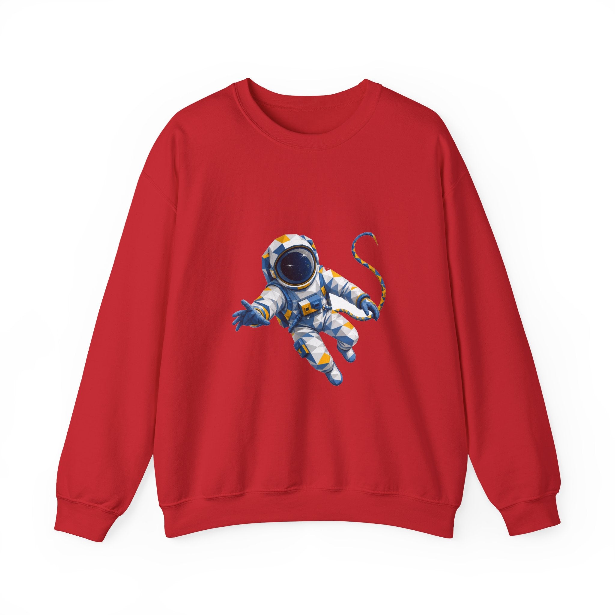 Matching Couple Sweatshirt - Astronaut & Planet Matching Couple Comfort Colors Crew Geometric Art His Hers Love Gift - Design A