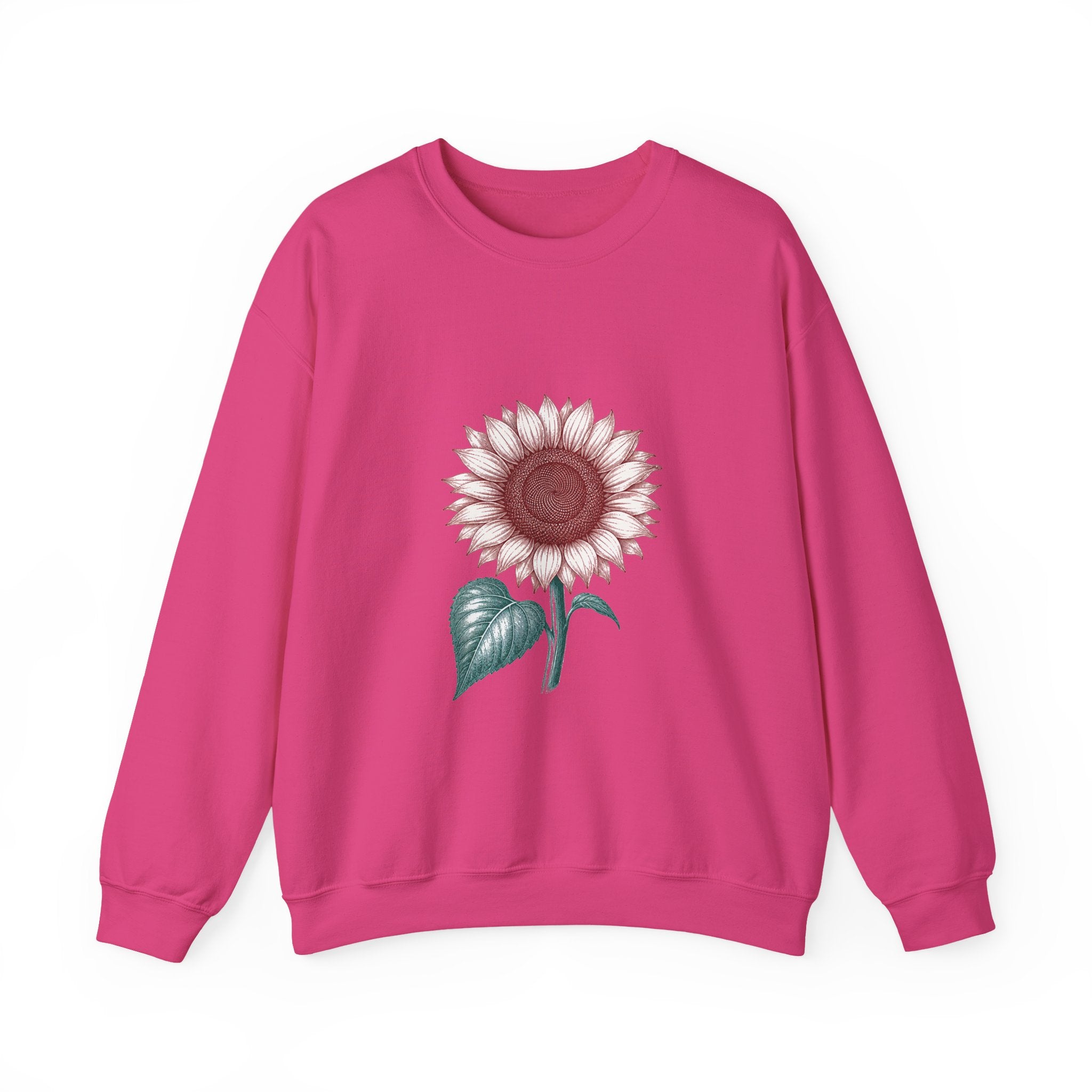 Matching Couple Sweatshirt - Sunflower & Moonflower Matching Couple Premium Fleece Sweatshirt Vintage Art His Hers Honeymoon Gift - Design A