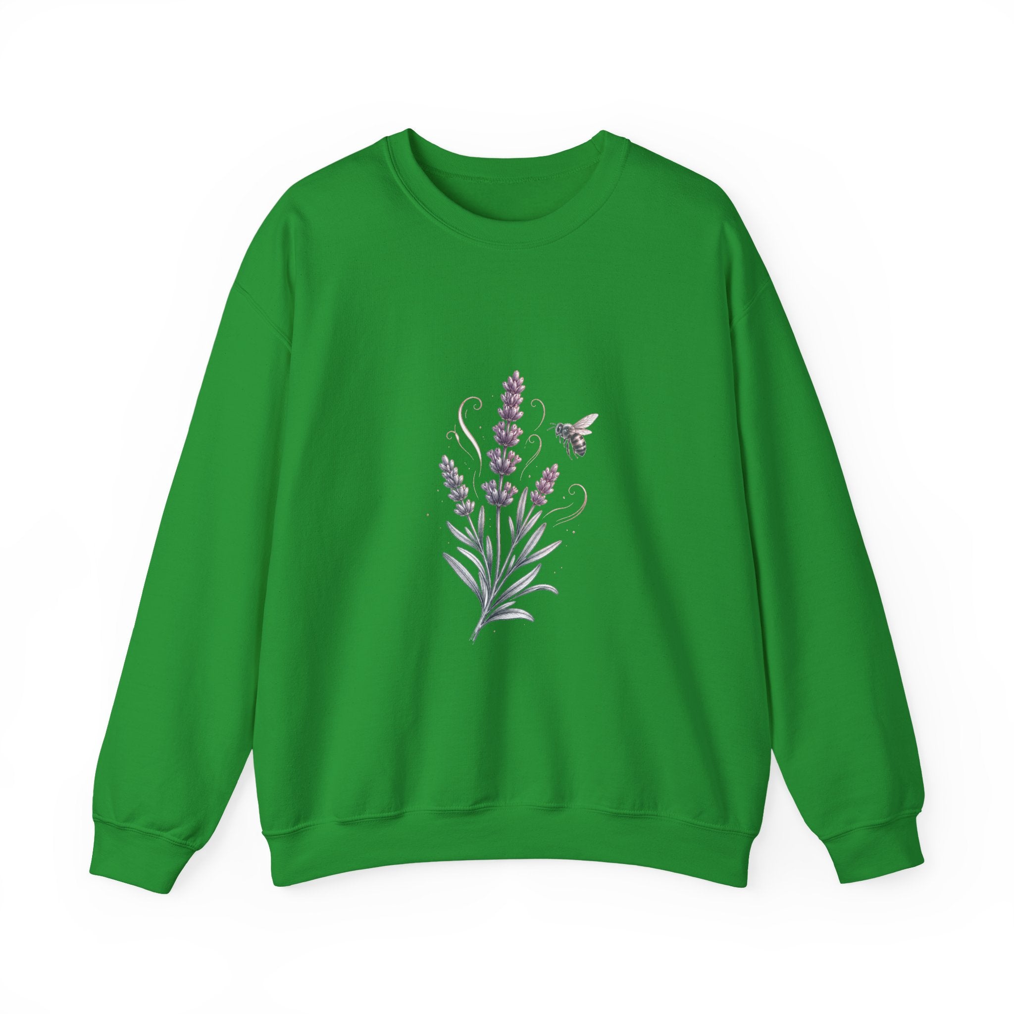 Matching Couple Sweatshirt - Lavender & Thistle Matching Couple Premium Fleece Sweatshirt Hand-Drawn Art His Hers Anniversary Gift - Design A