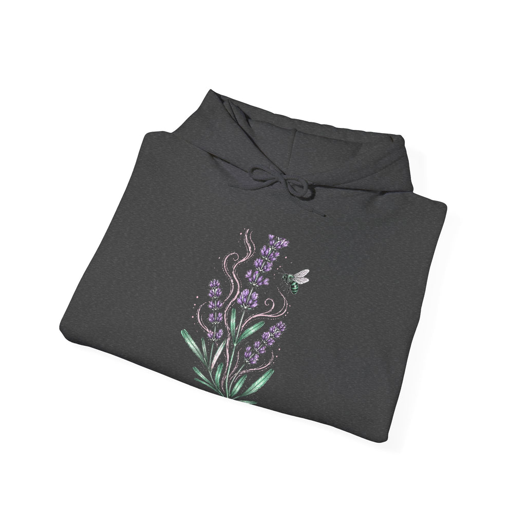 Matching Couple Sweatshirt - Lavender & Thistle Matching Couple Hooded Sweatshirt Hand-Drawn Art His Hers Best Friend Gift - Design A