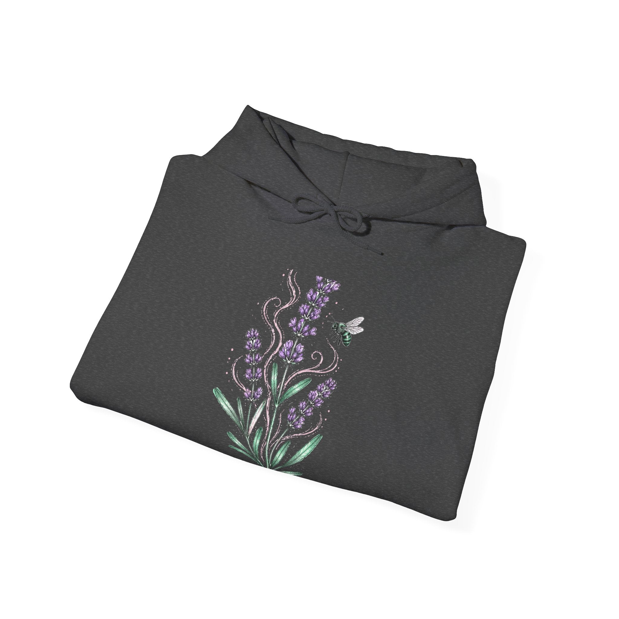 Matching Couple Sweatshirt - Lavender & Thistle Matching Couple Hooded Sweatshirt Hand-Drawn Art His Hers Best Friend Gift - Design A