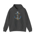 Matching Couple Sweatshirt - Anchor & Sail Matching Couple Hooded Sweatshirt Hand-Drawn Art His Hers Best Friend Gift - Design A
