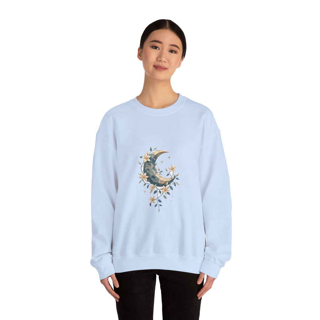 Matching Couple Sweatshirt - Sun & Moon Matching Couple Crewneck Sweatshirt Geometric Art His Hers Couple Gift - Design A
