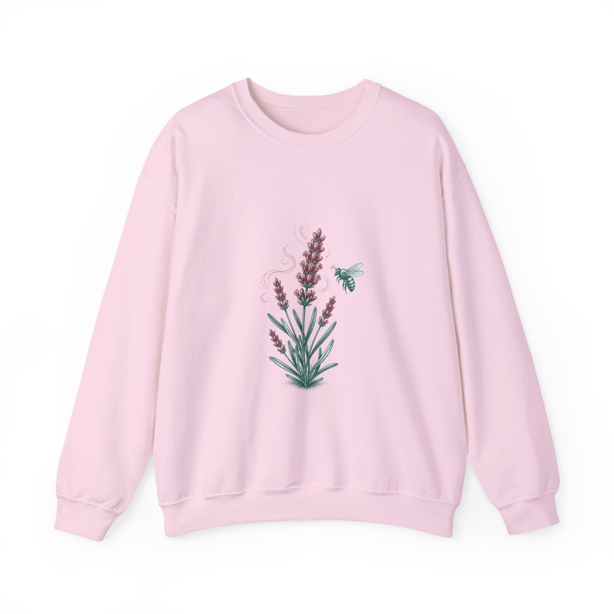 Matching Couple Sweatshirt - Lavender & Thistle Matching Couple Comfort Colors Crew Hand-Drawn Art His Hers Anniversary Gift - Design A