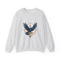 Matching Couple Sweatshirt - Huginn & Muninn Matching Couple Crewneck Sweatshirt Geometric Art His Hers Couple Gift - Design B
