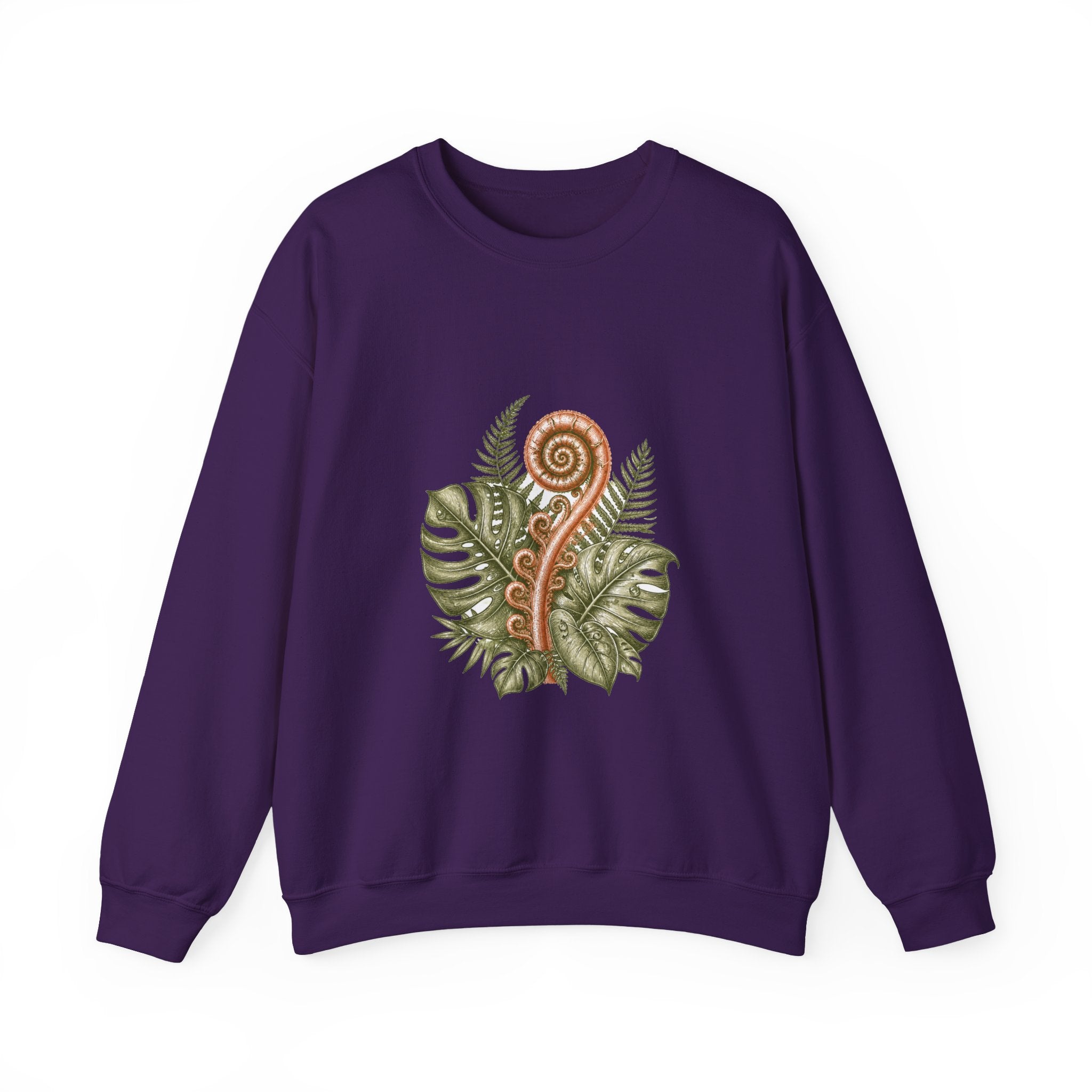 Matching Couple Sweatshirt - Desert & Rainforest Matching Couple Crewneck Sweatshirt Hand-Drawn Art His Hers Best Friend Gift - Design B
