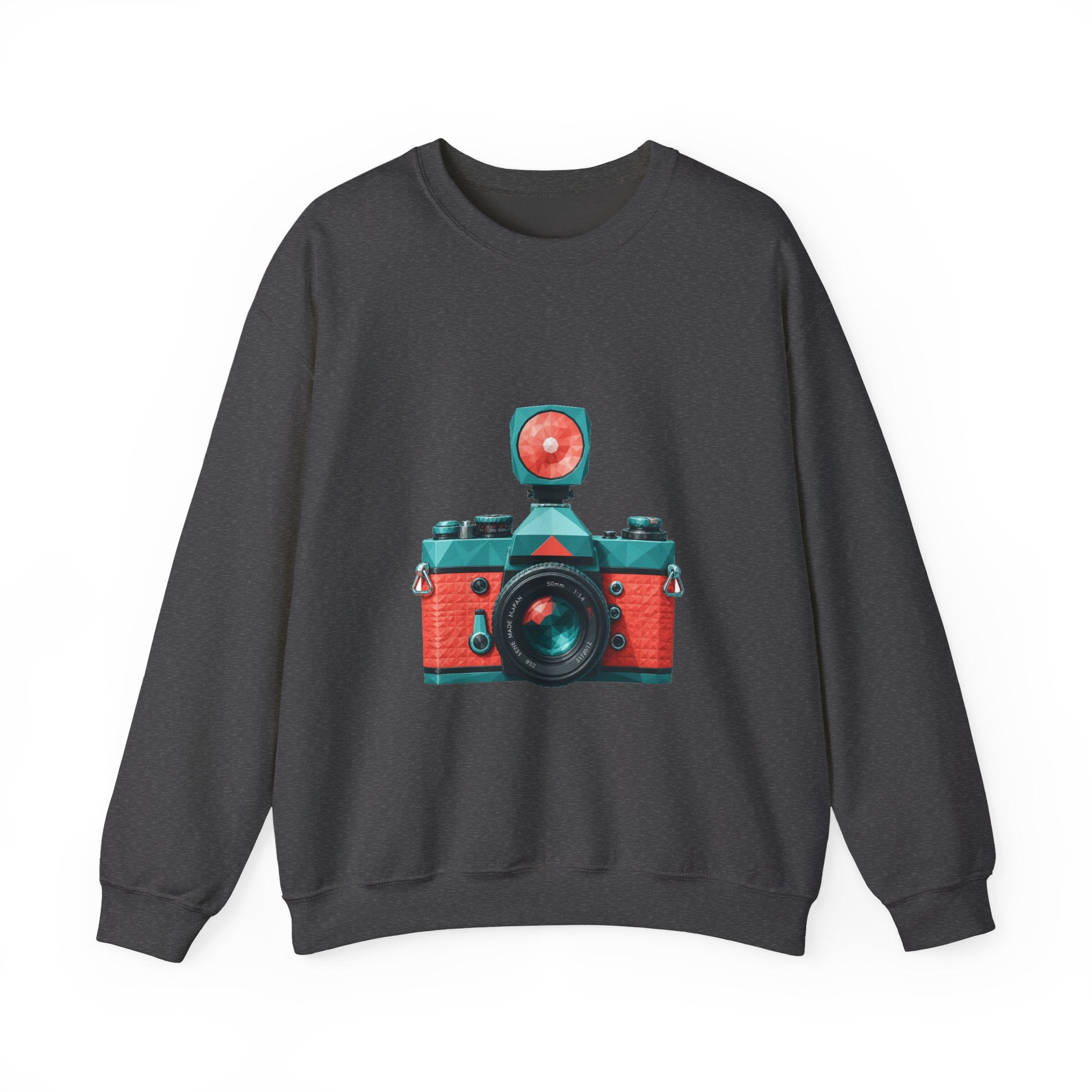 Matching Couple Sweatshirt - Camera & Film Matching Couple Crewneck Sweatshirt Geometric Art His Hers Couple Gift - Design A