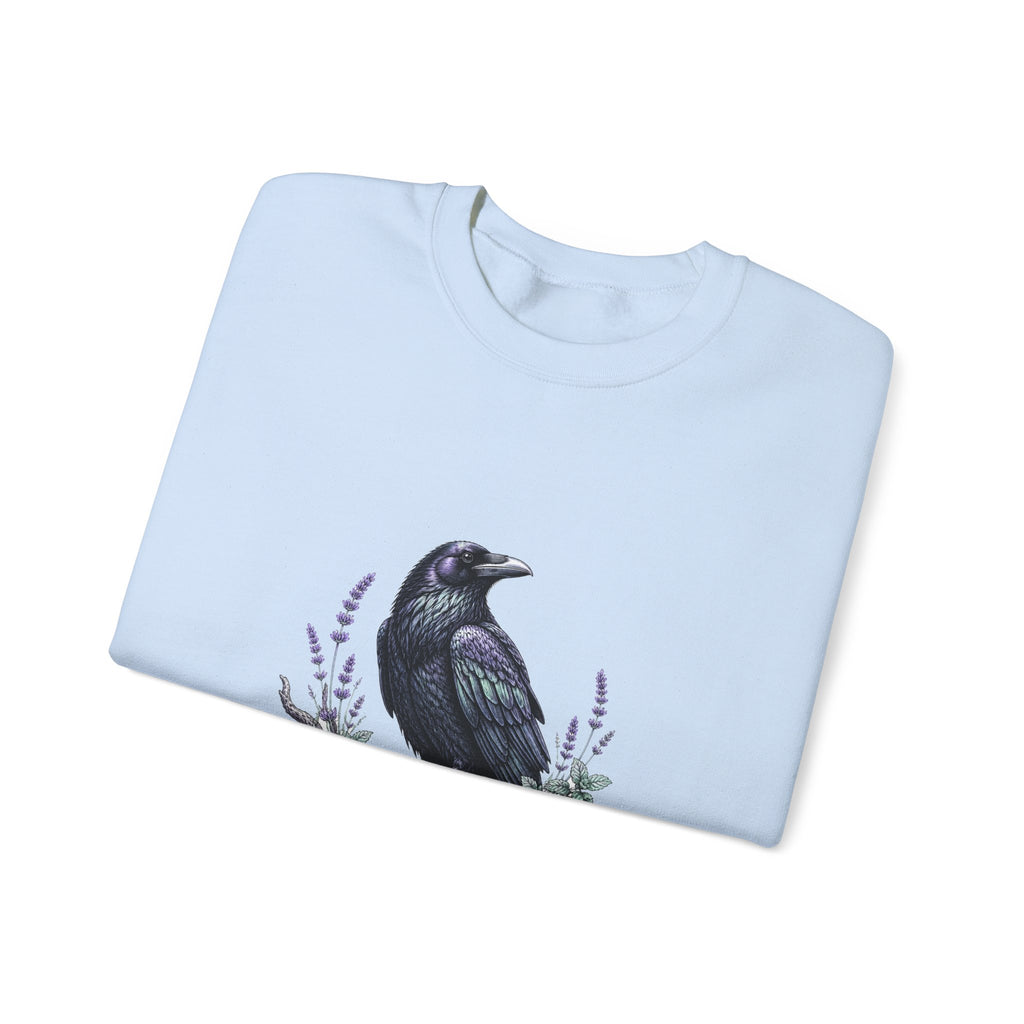 Matching Couple Sweatshirt - Raven & Swan Matching Couple Comfort Colors Crew Hand-Drawn Art His Hers Anniversary Gift - Design A