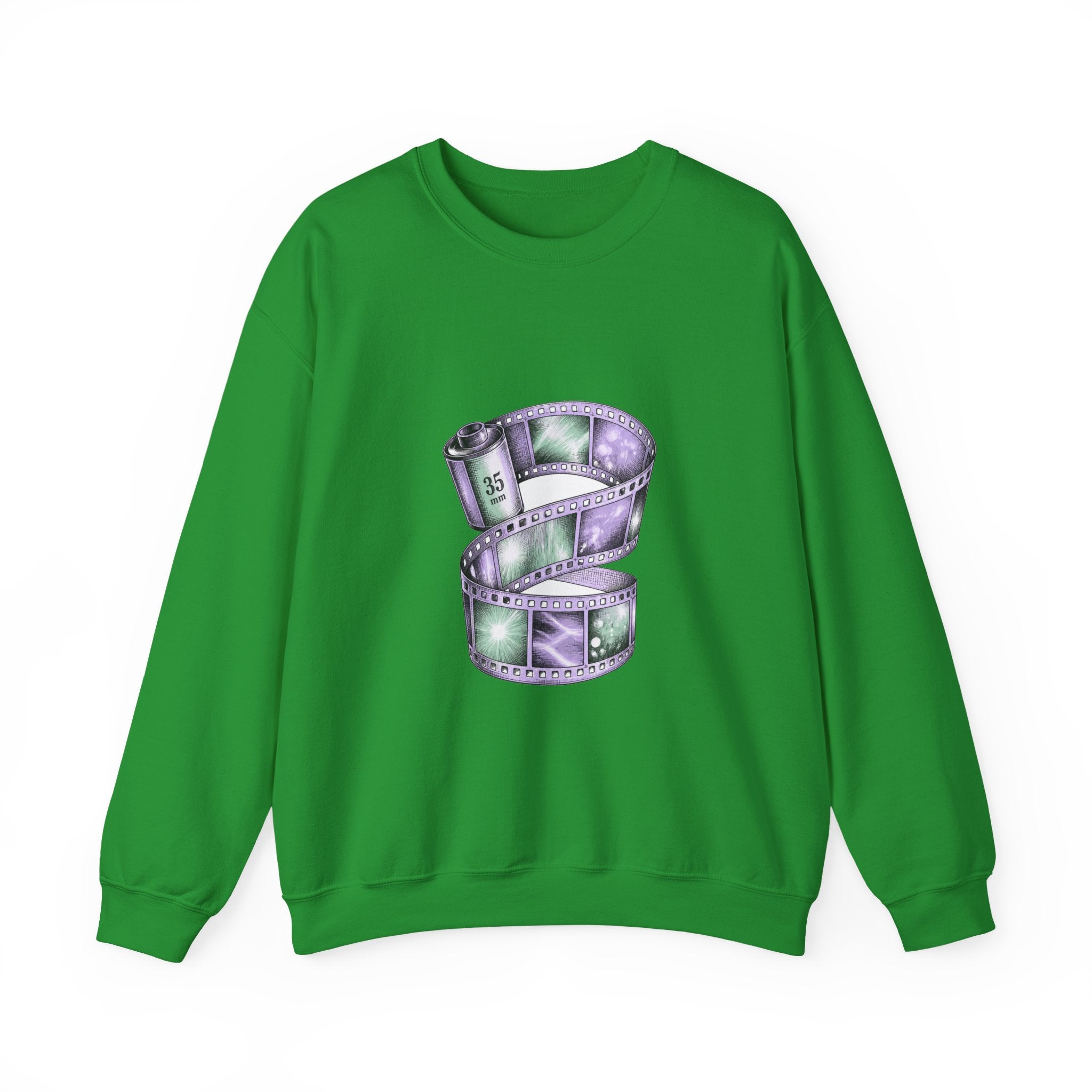 Matching Couple Sweatshirt - Camera & Film Matching Couple Comfort Colors Crew Hand-Drawn Art His Hers Anniversary Gift - Design B