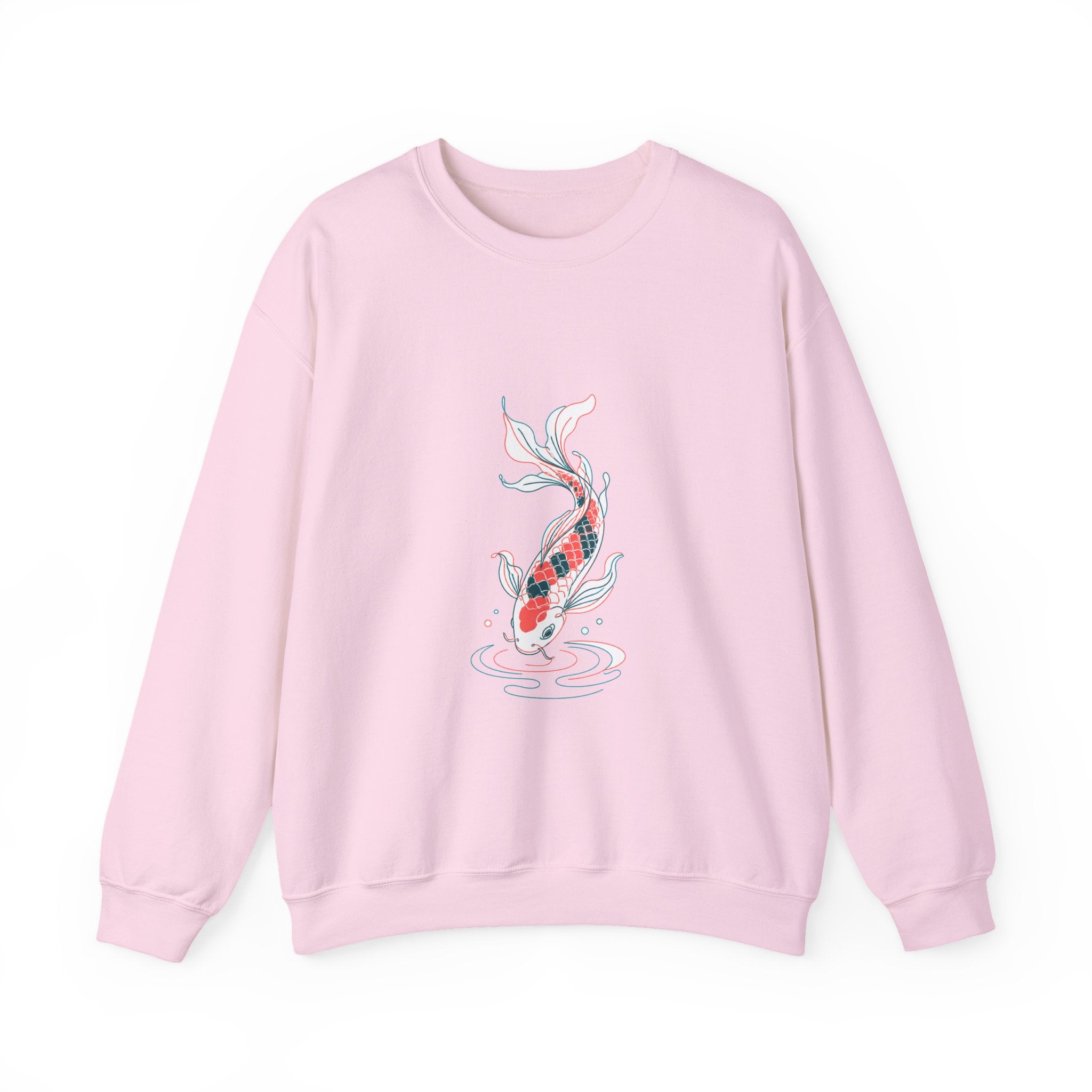 Matching Couple Sweatshirt - Koi Fish Yin Yang Matching Couple Premium Fleece Sweatshirt Minimalist Art His Hers Christmas Gift - Design B