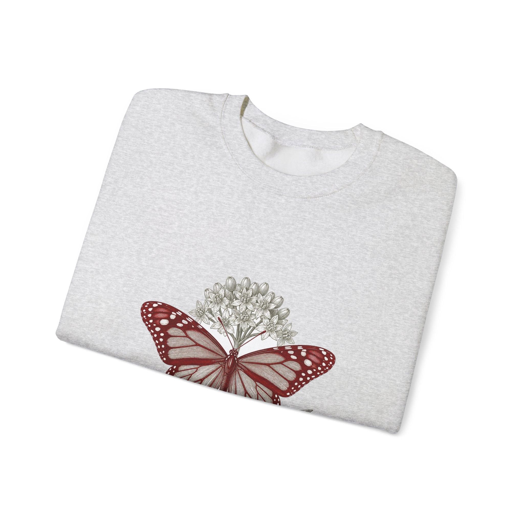 Matching Couple Sweatshirt - Butterfly & Moth Matching Couple Comfort Colors Crew Vintage Art His Hers Honeymoon Gift - Design A