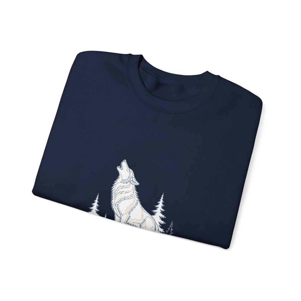 Matching Couple Sweatshirt - Wolf & Dove Matching Couple Comfort Colors Crew Minimalist Art His Hers Christmas Gift - Design A