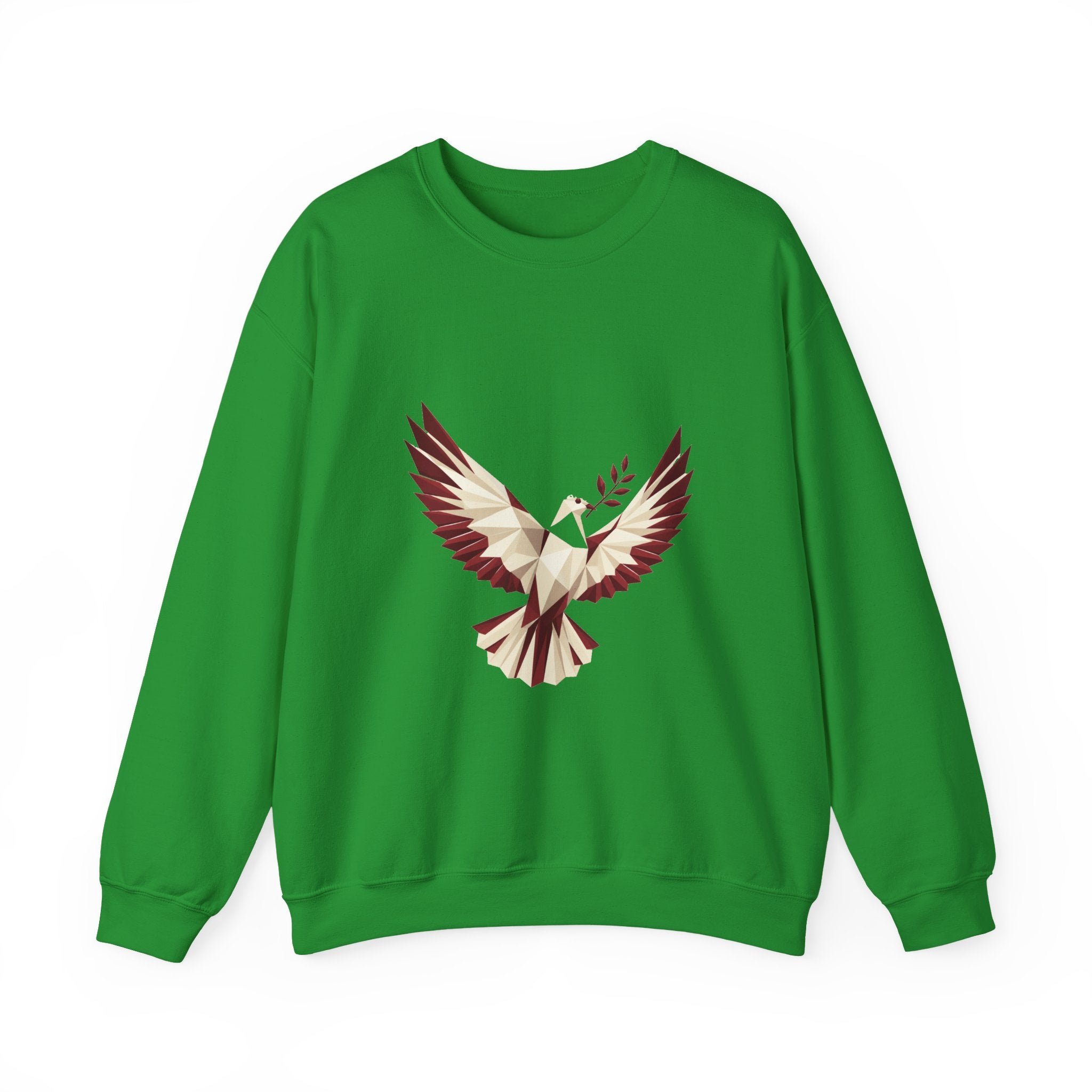 Matching Couple Sweatshirt - Wolf & Dove Matching Couple Comfort Colors Crew Geometric Art His Hers Love Gift - Design B