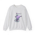 Matching Couple Sweatshirt - Anchor & Sail Matching Couple Premium Fleece Sweatshirt Hand-Drawn Art His Hers Anniversary Gift - Design B