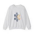 Matching Couple Sweatshirt - Puzzle Pieces Matching Couple Premium Fleece Sweatshirt Watercolor Art His Hers Birthday Gift - Design A