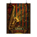 Saxophone Music Circus Wall Art Poster 18×24 Baroque Home Office Decor Maximalist Print