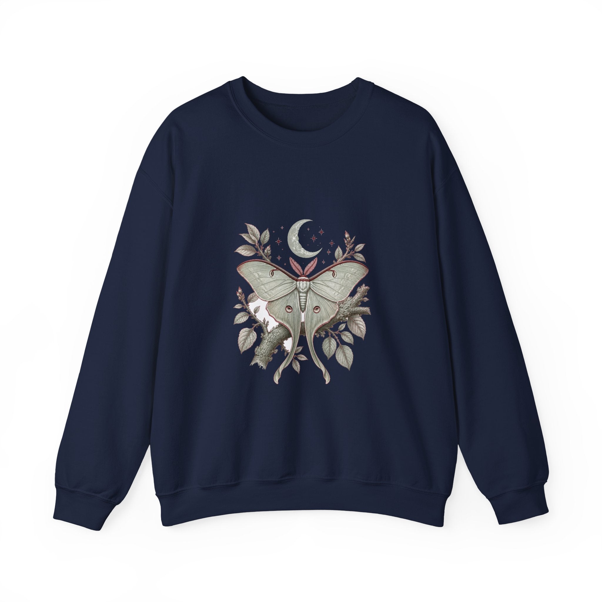 Matching Couple Sweatshirt - Butterfly & Moth Matching Couple Comfort Colors Crew Vintage Art His Hers Honeymoon Gift - Design B