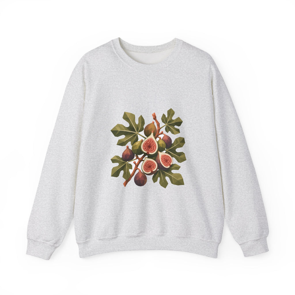 Matching Couple Sweatshirt - Olive Branch & Fig Matching Couple Premium Fleece Sweatshirt Geometric Art His Hers Love Gift - Design B