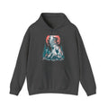 Matching Couple Sweatshirt - Wolf & Dove Matching Couple Hooded Sweatshirt Hand-Drawn Art His Hers Best Friend Gift - Design A