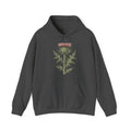 Matching Couple Sweatshirt - Lavender & Thistle Matching Couple Hooded Sweatshirt Vintage Art His Hers Wedding Gift - Design B