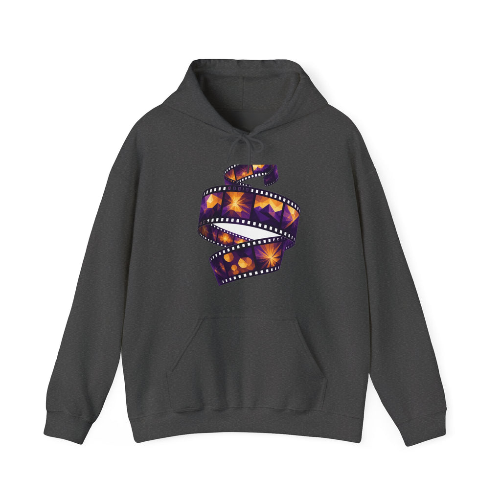 Matching Couple Sweatshirt - Camera & Film Matching Couple Hooded Sweatshirt Geometric Art His Hers Couple Gift - Design B