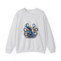Matching Couple Sweatshirt - Octopus & Jellyfish Matching Couple Premium Fleece Sweatshirt Geometric Art His Hers Love Gift - Design A