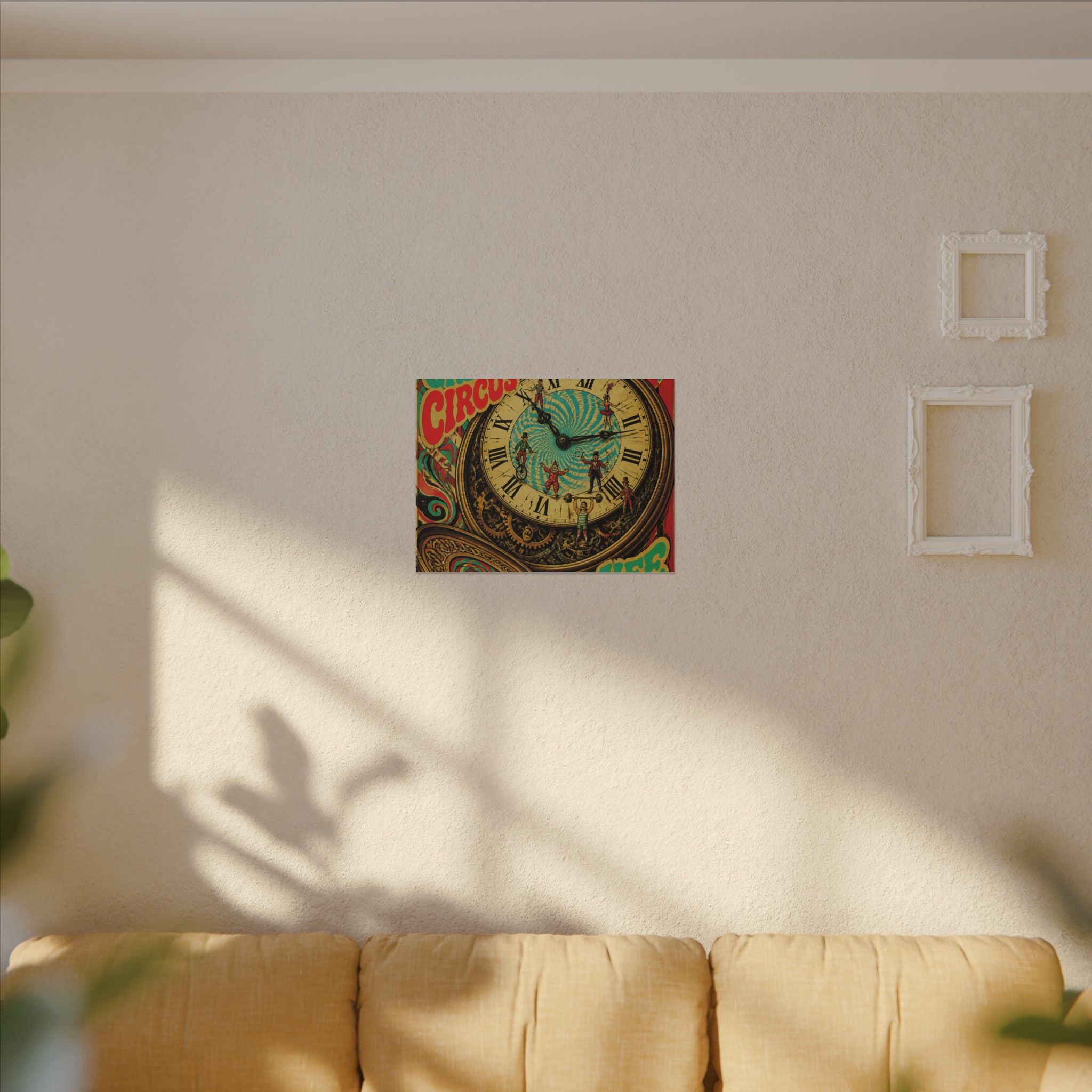 Pocket Watch Performers Wall Art Canvas 24×36 Psychedelic Dining Room Decor Maximalist Print