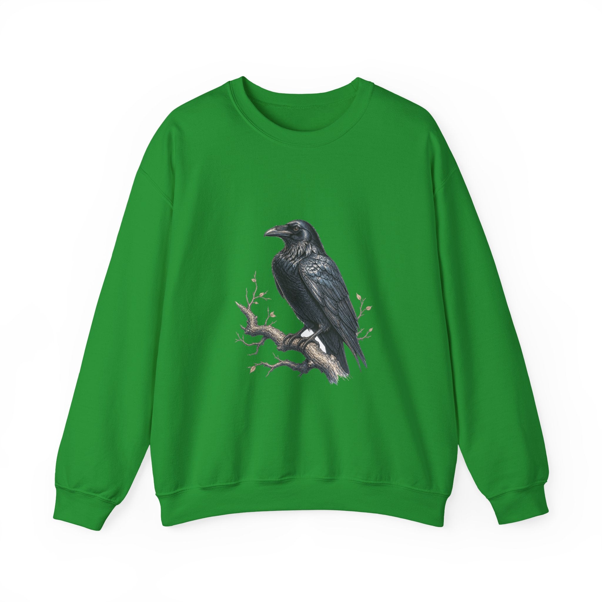 Matching Couple Sweatshirt - Raven & Swan Matching Couple Premium Fleece Sweatshirt Hand-Drawn Art His Hers Anniversary Gift - Design A