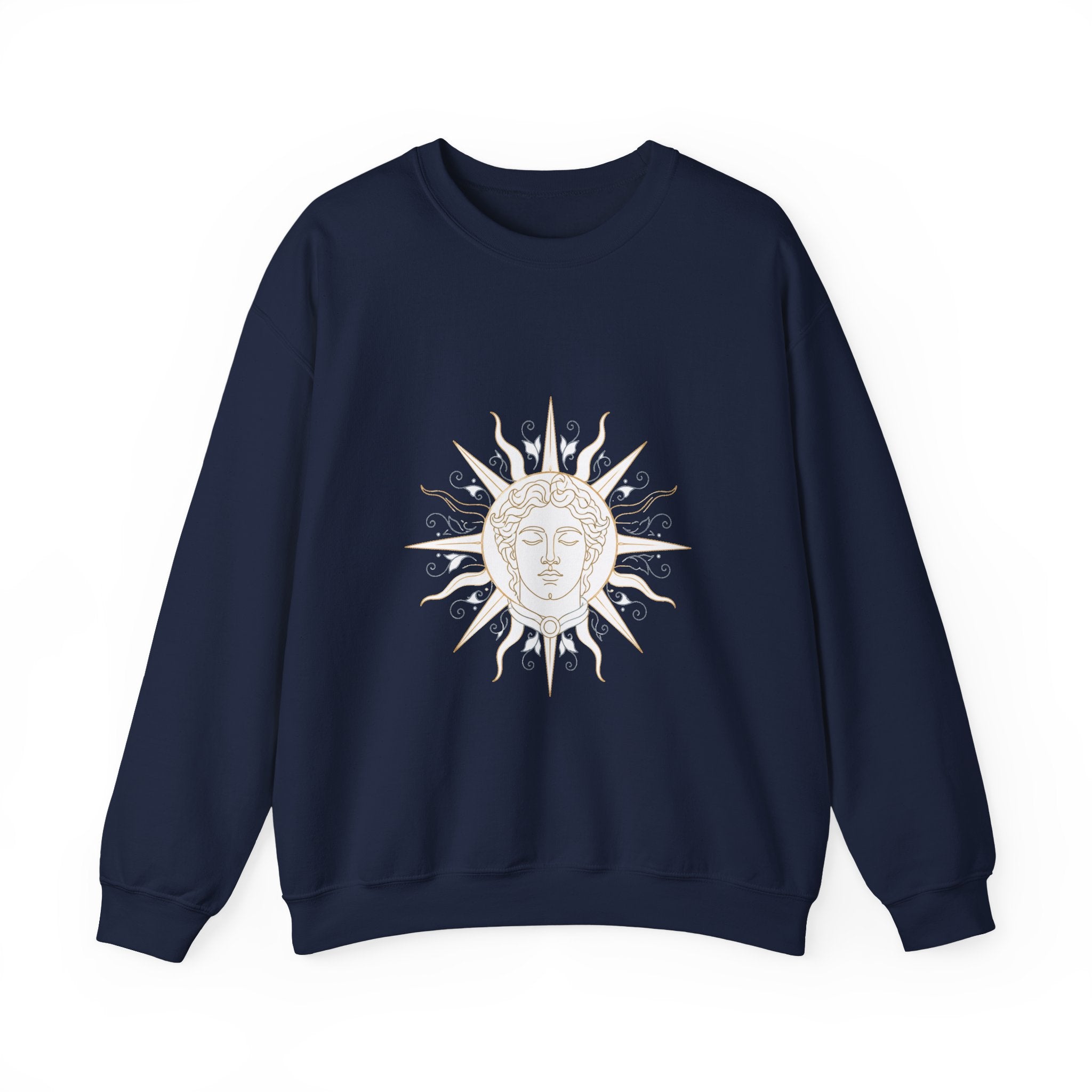 Matching Couple Sweatshirt - Helios & Selene Matching Couple Comfort Colors Crew Minimalist Art His Hers Christmas Gift - Design A